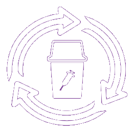 icon pictogramme gestion des déchets hospitaliers waste management
